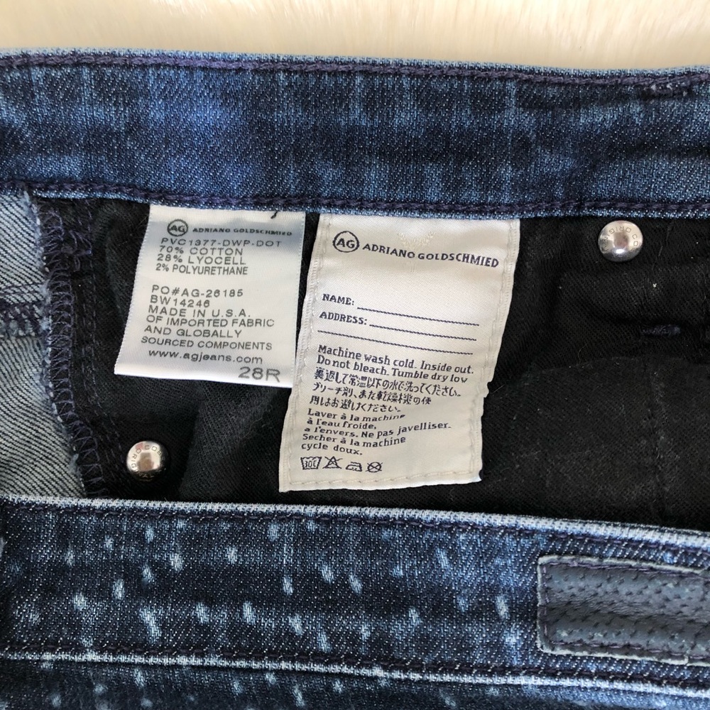 Ag Adriano Goldschmied The Stevie Ankle Dot Jeans - Picture 6 of 7